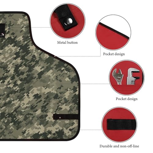 Delantal de Herramientas Militar Camuflado con 8 Bolsillos miniatura 3