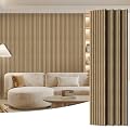 4 Pack Wood Panels for Wall, 96" x 11" Wood Slat Acoustic Panels, Acoustic Wall Panels for Interior Wall Decor, Sound Absorbing Wall Panels for Noise Reduction and Decoration, Ashen Oak