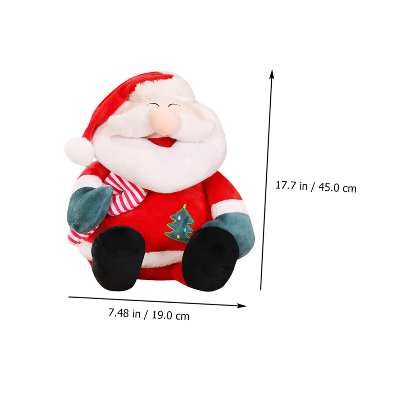UPKOCH Pupazzo Di Babbo Natale Gigante Peluche Morbido e Confortevole Giocattolo Natalizio Regalo Per Ragazzo Ragazza Ragazza e Festività