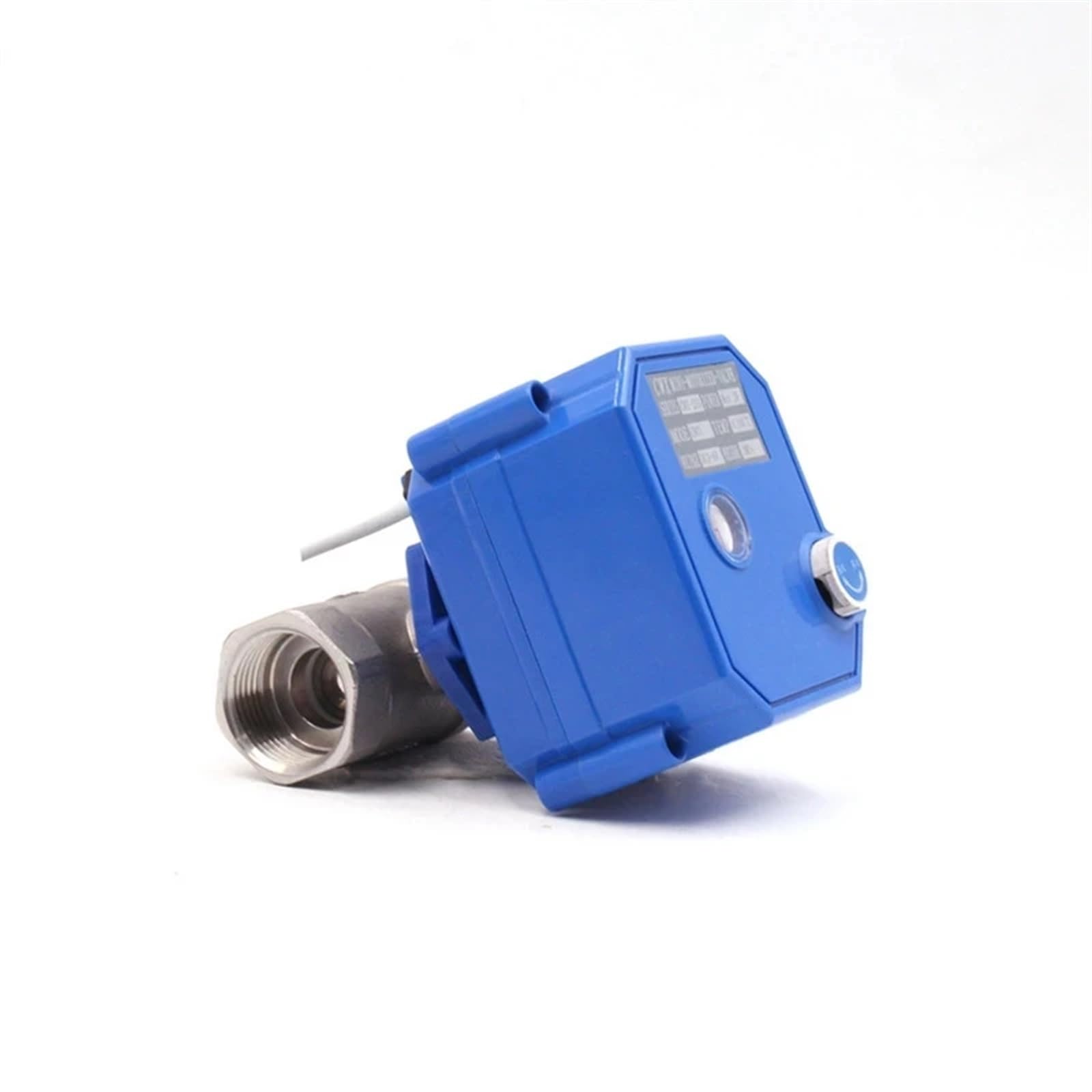 Elektryczny zawór kulowy 0,5 cala 1,9 cm 2,5 cm z ręcznym przełącznikiem siłownikiem AC/DC 9-24 V 304 ze stali nierdzewnej (12VDC-CR04,0,5 cala)