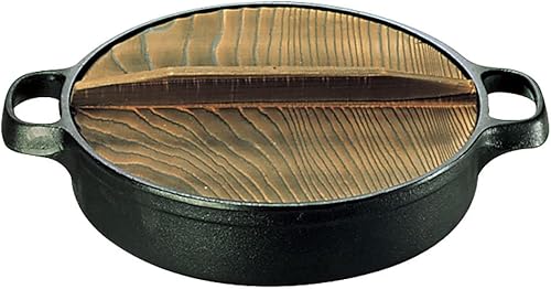 Oigen Casting QSK73003 Seieido Sukiya Kyoza, olla multiuso, 9.4 pulgadas (9.4in), hierro fundido CA-3, Japón