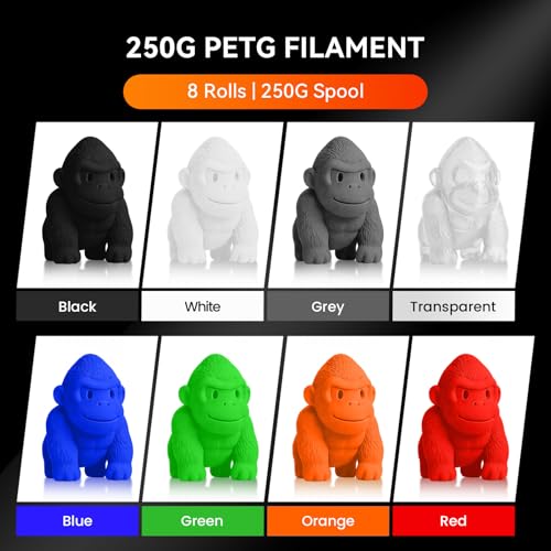 TECBEARS 3D Printer Filament PETG 1.75mm Multicolor, 2kg in Total by TECBEARS - Used condition - Image 2