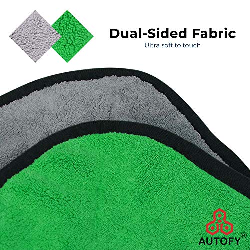 Image of Autofy [Pack of 6 Multipurpose Microfiber Cleaning Towel Cloth 800 GSM Highly Absorbent Dust Towels for All Vehicles Bikes Cars Glass Kitchens (40cm x 40cm Multicolour)