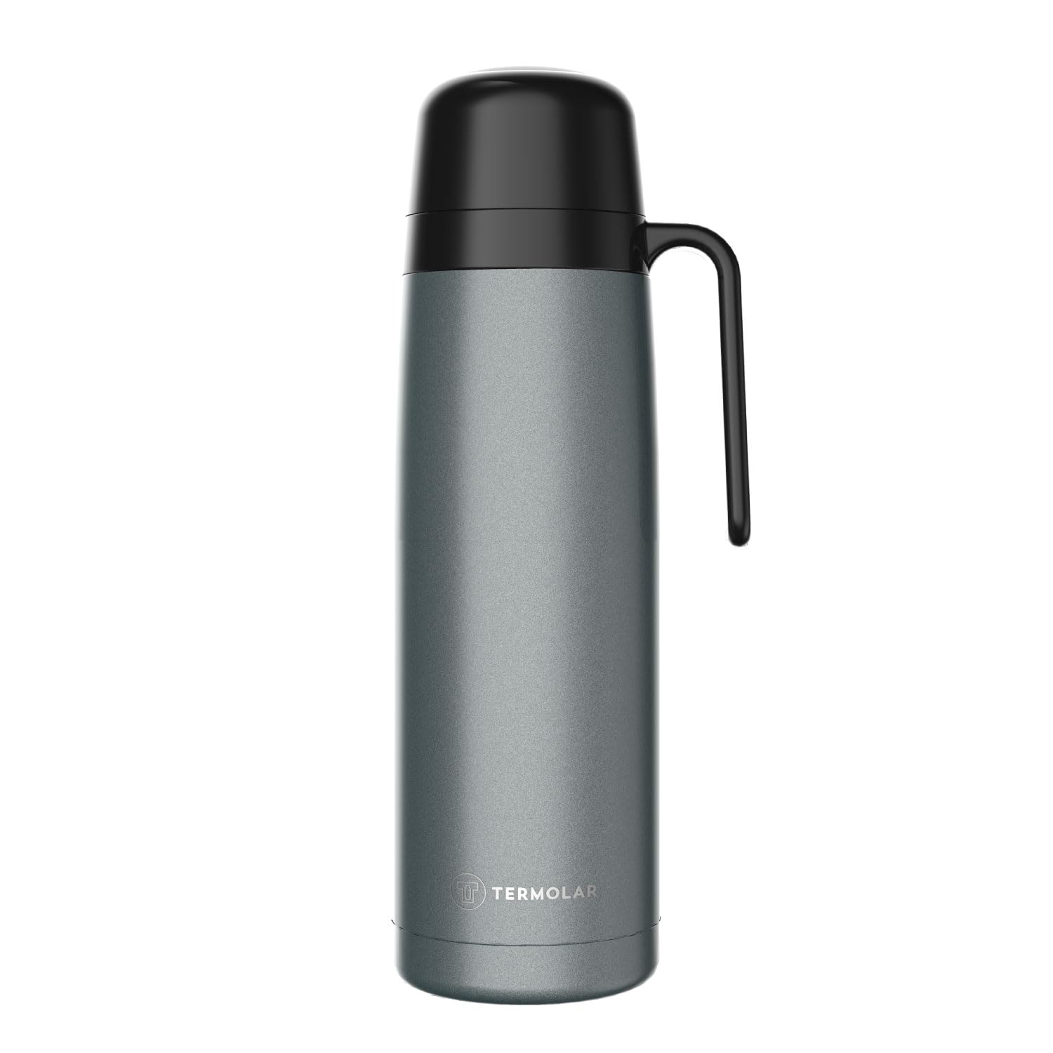 TermolarSTAINLESS STEEL R-EOLUTION GREY VACUUM INSULATED BOTTLE, PORTABLE BOTTLE, INDOOR AND OUTDOOR USE 1 LTR