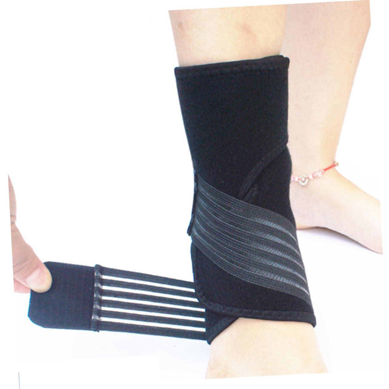 NOLITOY Pressurizable Ankle Support Brace for Sports Comfortable Ankle Guard Size for Basketball Football