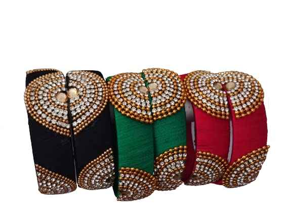 See full amazon price history chart for IJYA Sihan Handicrafts Kundan Work Silk Thread Kada For Women Girls Pack of 3 Kada Bracelet Set Wedding & Festive Occasion (BLACK-GREEN-RED, 2.4) IJYA Sihan Handicrafts Kundan Work Silk Thread Kada For Women Girls Pack of 3 Kada Bracelet Set Wedding & Festive Occasion (BLACK-GREEN-RED, 2.4) (B0B2PT5BLD) Amazon Price History, Amazon Price Tracker