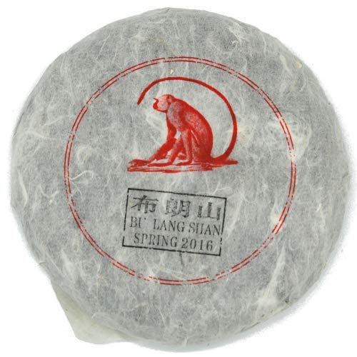 2016 Bulang Shan Raw Puer Cake (100g), Sheng Puer, Bu Lang Mountain Puer; by Storm King Tea