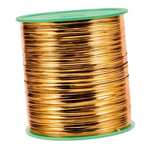 OSOLADY 1 Roll Gold and Silver Cable Ties Lollipops Bag Sealing Ties Twisted Ties Goodie Bags Ties Decorative Ties for Bags Food Bags Ties Bag Ties Twists Lollipop Ties Baking Ties The Pet