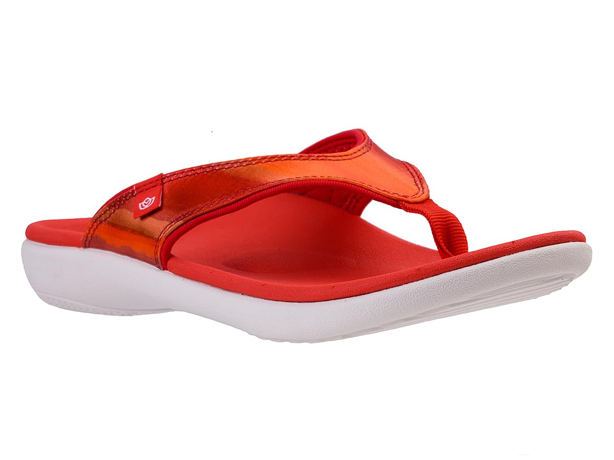 Amazon.com | Spenco Women's Yumi Monet Flip-Flop, Hot Red, 7