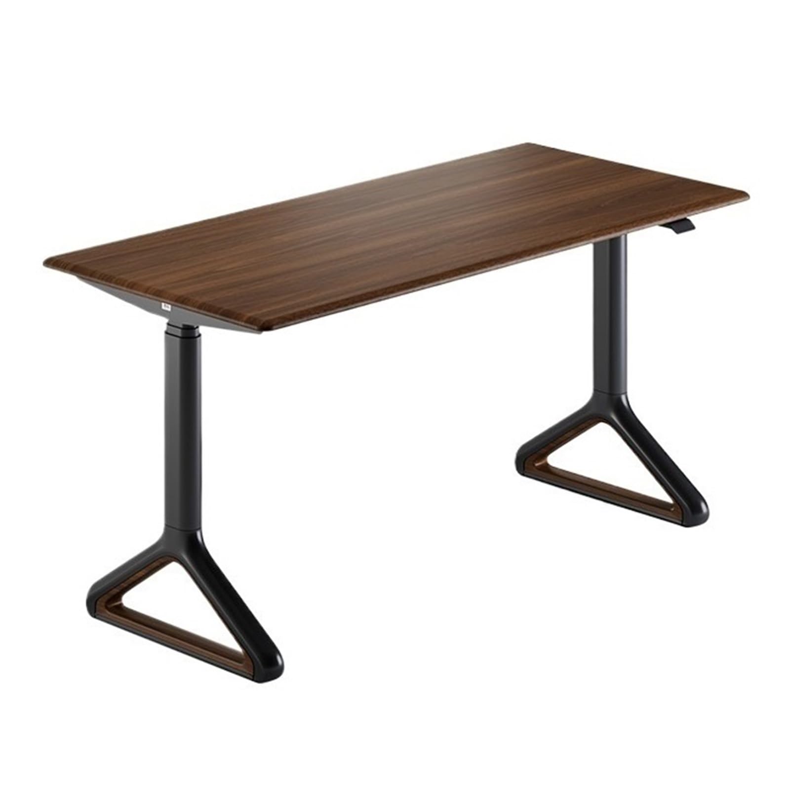 K5C7S3W9D6 Computer Desks Adjustable Height Electric Standing Desk, Modern Writing Table Workstation, Wooden Desktop Sit Stand Up Studying Writing Table(Bruin,M)