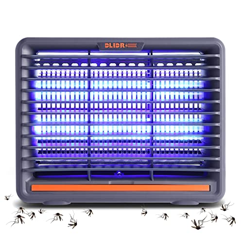 DLIDR Lampe Anti Moustique, Derniers Modèles UV Anti Moustique Exterieur Tue Mouche Electrique Piège à Mouches 6W Anti Moucherons Interieur Tueur d'Insectes Électrique Efficace Portée 120m²