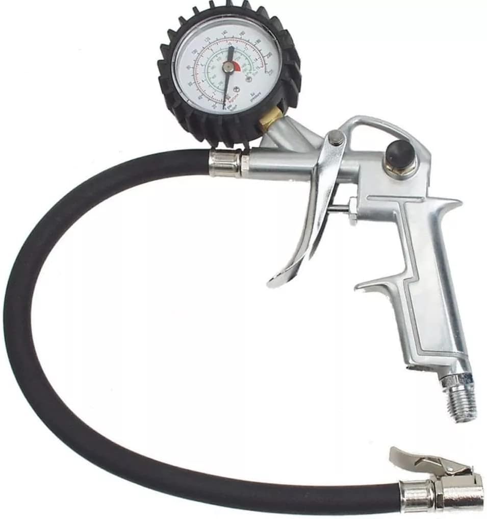 Brüder Mannesmann Werkzeuge 1543 Compressed Air Tyre Inflation Pistol with Gauge