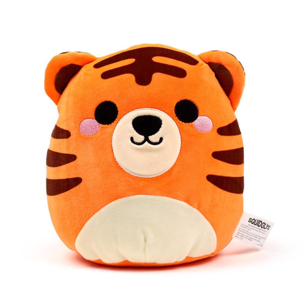 Puckator Squidglys Alfie the Tiger Adoramals Wild Plush Toy - Plushies Cute Animal Baby Newborn Kids Toys Stuff Gifts Gift For Girlfriend Cuddly Stuffed Toy Plushie