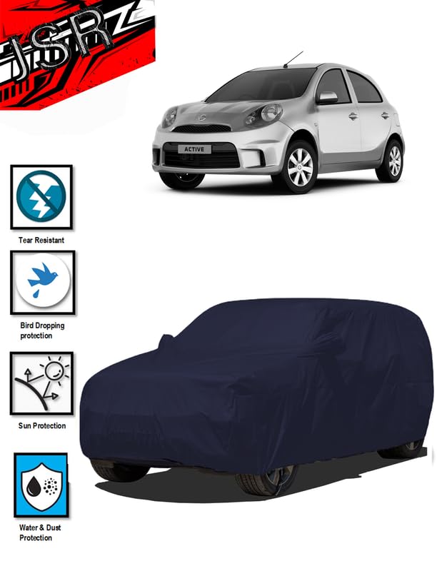 Image of J S R Waterproof Body CAR Cover for Nissan MICRA (Nissan MICRACAR Cover | MICRA CAR Cover | MICRA CAR Cover Waterproof | CAR Cover for MICRA)