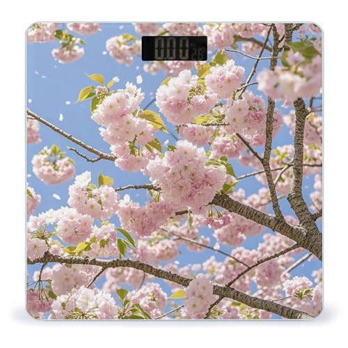 Báscula Digital Cherry Blossom de Vidrio Templado miniatura 1