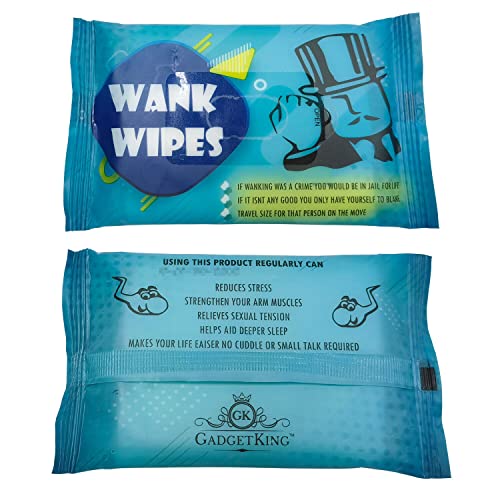 Gadgetking Wank Wipes Tissue Prank Xmas Gift Idea Present Him Husband Boyfriend Men Man Size Teenager Unusual Prank April Fools Secret Santa 40th 50th 60th 21st Birthday Rude Ladies Her Boss Novelty