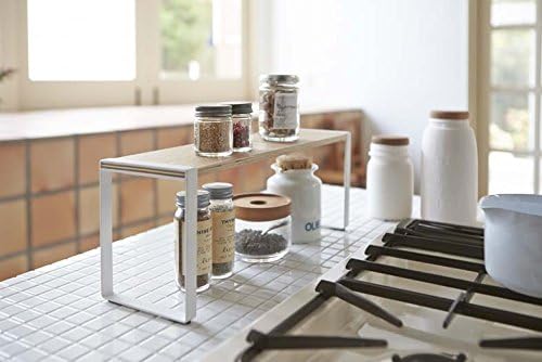 Miniatura 2 de Yamazaki Home Tosca Estante de cocina - Organizador de estante de almacenamiento de mostrador - Acero + madera -