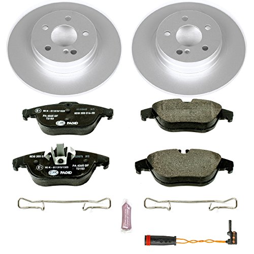 Image of Power Stop ESK6715 Rear Euro-Stop Brake Kit Mercedes and 1 Rear Sensor Wire For Mercedes-Benz GLK250 2013-2015, Mercedes-Benz GLK350 2010-2015 [Model Specific]