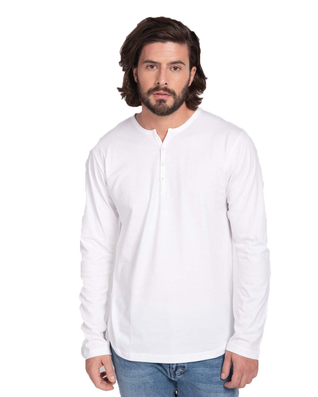 LAZYCHUNKSRegular Fit Solid Men's Henley Neck Full Sleeve T-Shirts