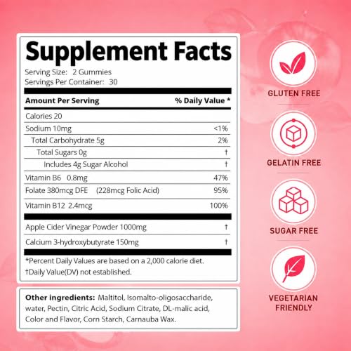 DREAVIO Apple Cider Vinegar Gummies with Mother