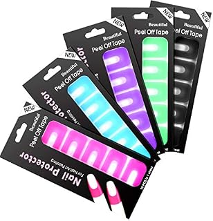 150 Pieces U-shape Nail Polish Protector Spill-proof Stickers Peel off Nail Stickers