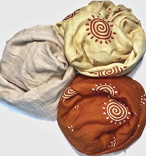 Image of Natures Nurture Baby Swaddle, Organic Muslin Swaddle, Gender Neutral, Baby boy, Baby Girl, Organic Cotton, Organic Bamboo, Blanket, Newborn Essentials (Spiral)