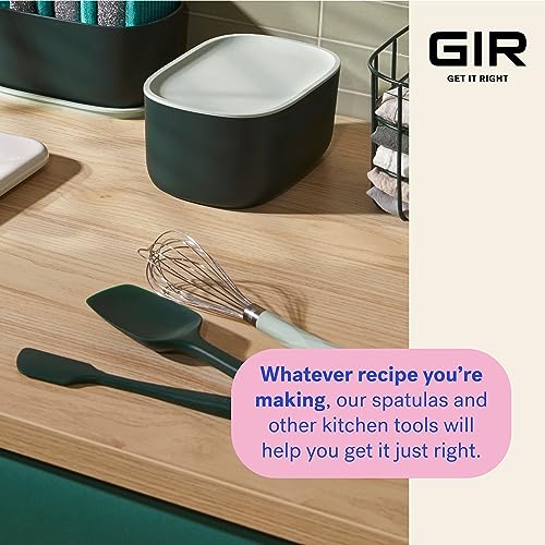 Image of GIR: Get It Right Silicone Kitchen Spatula - Non-toxic Cooking Utensils for Nonstick Cookware, Cooking and Baking, Skinny - 11IN - Black