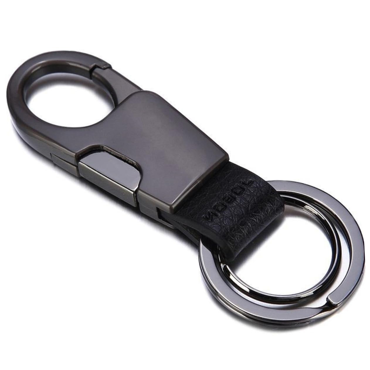 ULDIGI Metal Carabiner Key Chains Sturdy Metal Keyring Black 