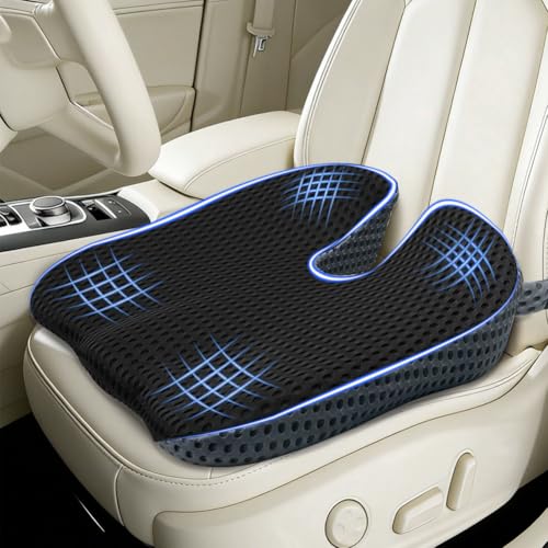 シートクッション 車 ク ッション 座布団 椅子 お尻が痛くならない 厚め ざぶとん 運転 オフィス 美尻クッション 通気メッシュ 低反発ク ッション カバー洗える 滑り止め