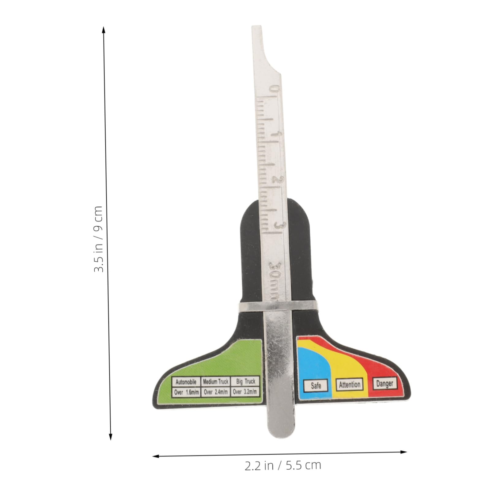 Ciieeo Tire Tread Depth Gauge Metal Measure Caliper Indicator for Accurate Measurement of Tire Tread Depth for Cars Trucks and Motorcycles Durable Depth Gauge Tool