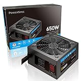 PowerSpec 650 Watt 80 Plus Gold Semi Modular ATX Power Supply Active PFC SLI Crossfire Ready Gaming...