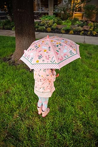 Image of Stephen Joseph, Girls Raincoat Waterproof Jacket Cotton Lined Hooded Outerwear for School Travel Sizes 2T-7 /8