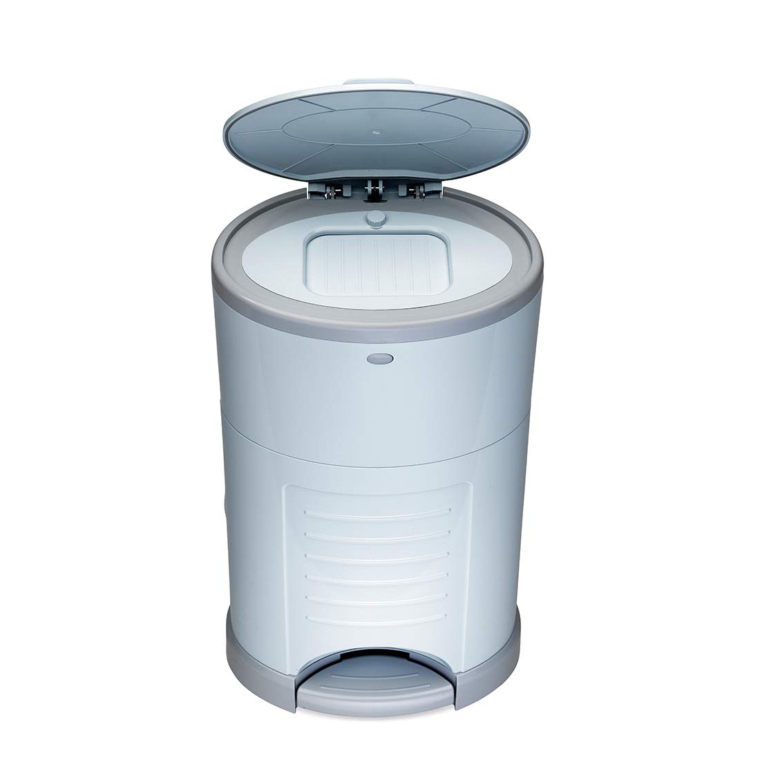 Korbell - Cubo de basura para pañales (16 L, manos libres), color azul pastel