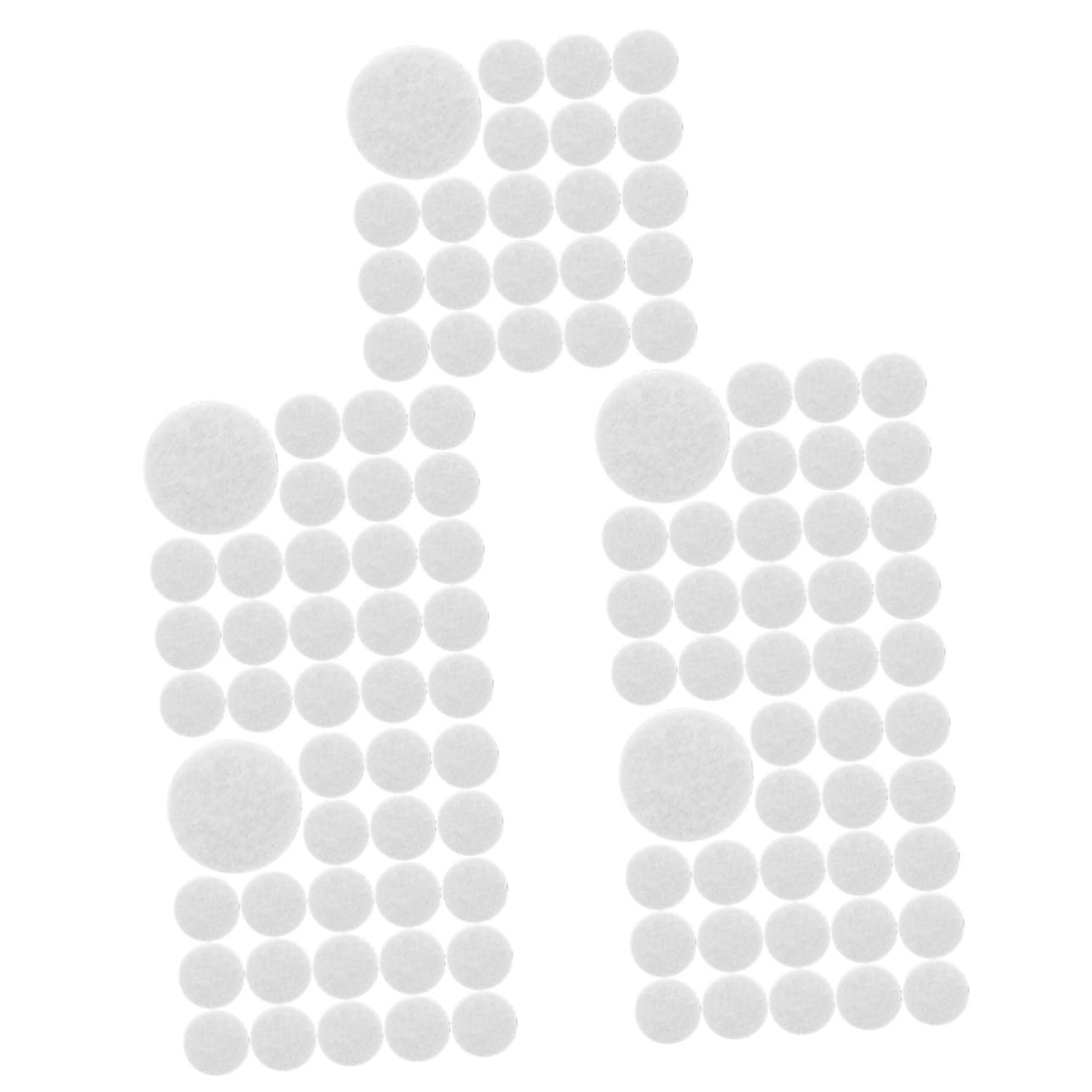 STOBOK 5sets Felt Sticker Graphic Circle Patch Self-Adhesive Decorative Felt Circles for DIY Clothing Cushion Versatile DIY Supplies 500pcs*5