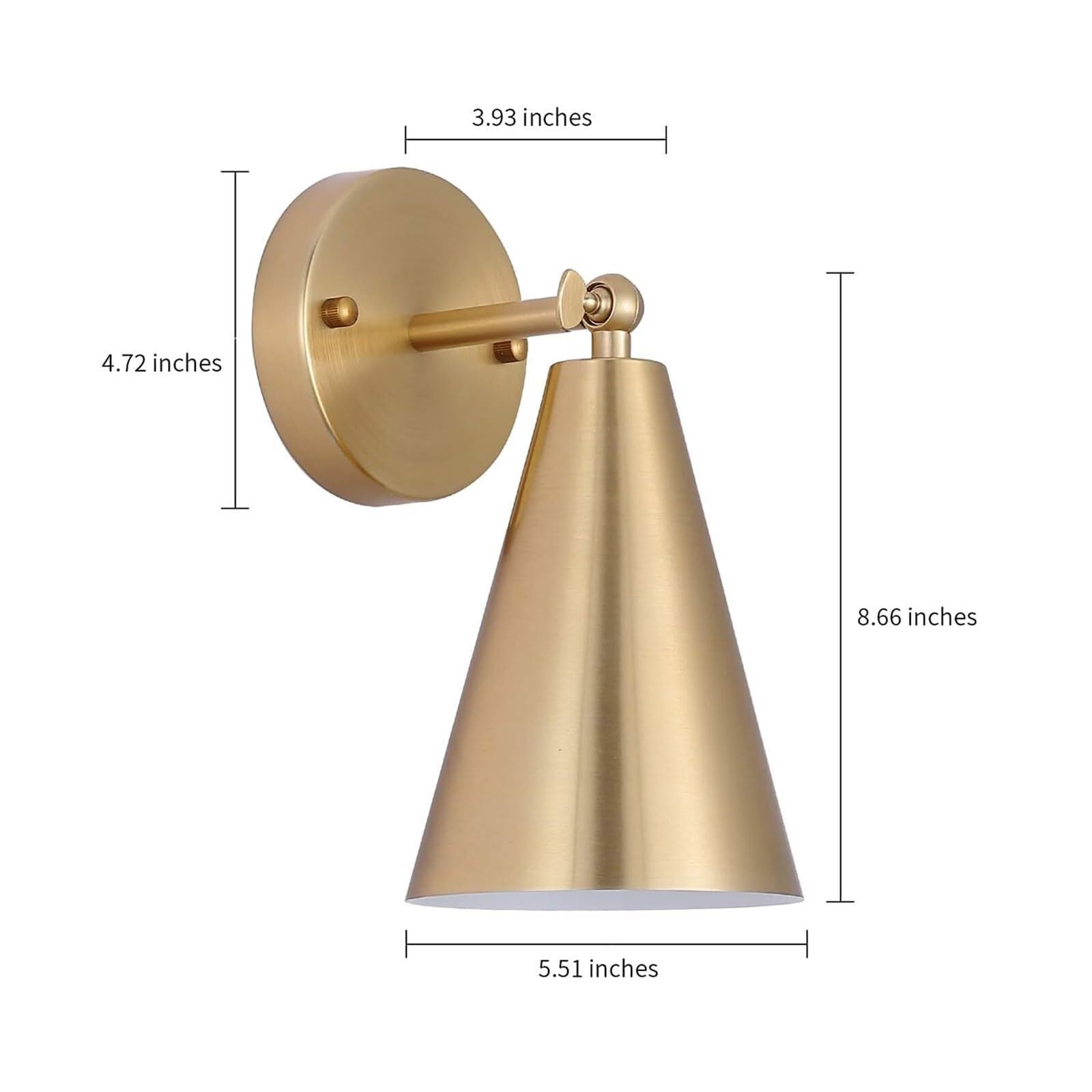 Genérico Aplique de Pared Rústico de Estilo Industrial con Brazo Articulado Ideal para Dormitorio Sala de Estar Y Estudio (1 Unidad / 2 Unidades) (D,1 Unidad)