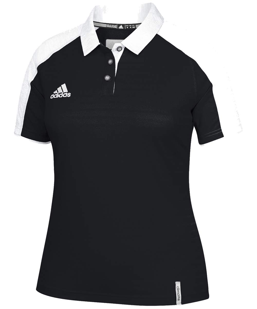 Adidas Modern Varsity Womens Polo XL Black-White