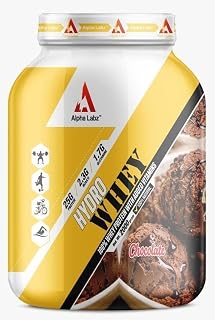 Hydro Post Workout Whey Protein Concentrate Gym Supplement with Added Vitamins for Men & Women [2Kg, Chocolate] (25g Protein, 2.3g BCAA & 1.7g Glutamine)