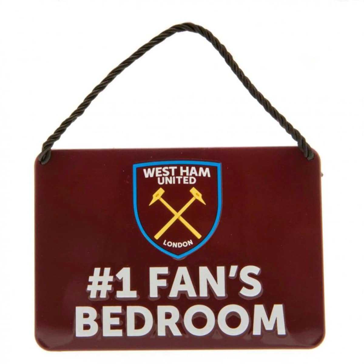 West Ham United FC No.1 Fans Bedroom Plaque