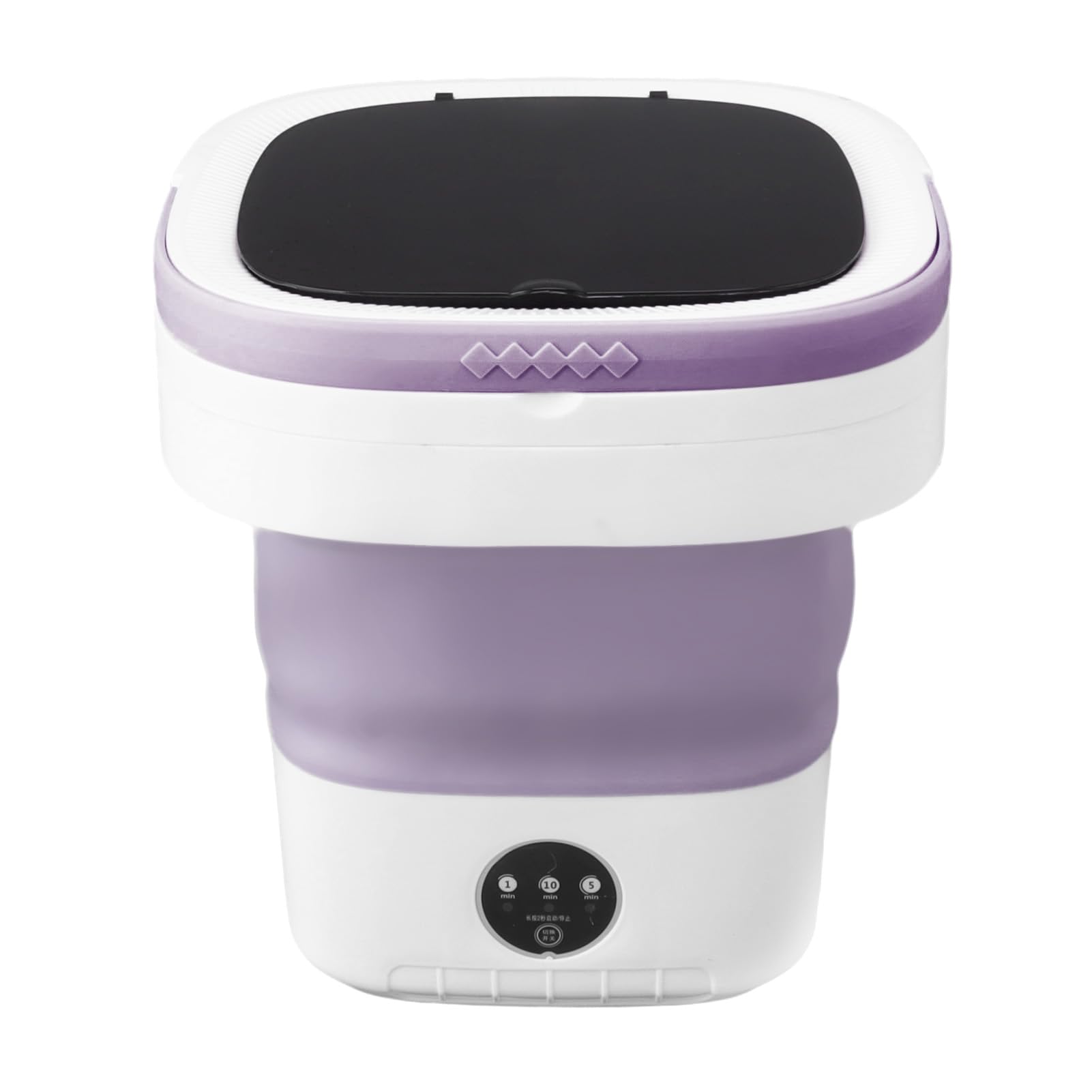 Mini-wasmachine, draagbaar, opvouwbaar, 10 liter, 24 W, ultrasone turbinewasmachine met USB voor ondergoed, sokken, babykleding