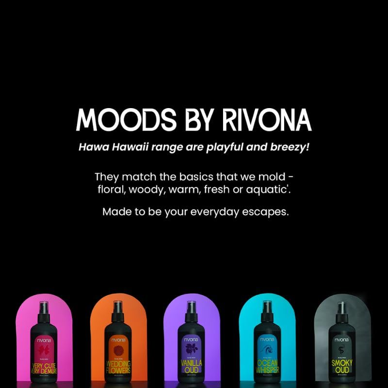 Image of Rivona Wedding Flowers Body Mist | Indian Floral Body Spray for Women | Jasmine, Tuberose & Sandalwood | Long Lasting, Skin-Friendly Fragrance | 200ml
