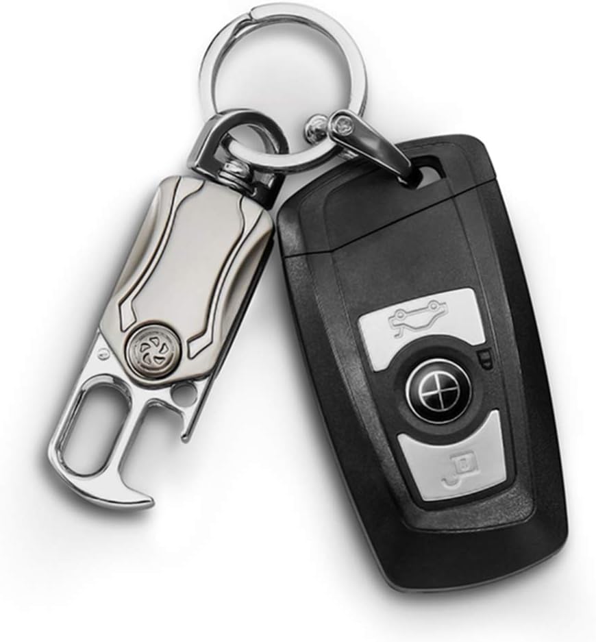 LINYU WiFi Hidden Spy Keychain Cameras, Wireless 4K Mini Portable Car Key Camera, Built-in Rechargeable Battery with Motion Detection Video Recording