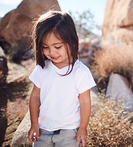 Burt's Bees Baby Baby Boys T-Shirt, Short Sleeve V-Neck Crewneck Tees, 100% Organic Cotton Infant And Toddler T Shirts, Heather Grey V-Neck, 12 Months Us #TOP2