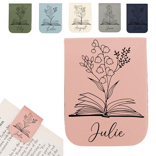 Lunea Magnetic Personalised Bookmark Custom Name Magnetic Page Marker for Books Journals & Bibles Unique Gift for Book Lovers Readers & Students