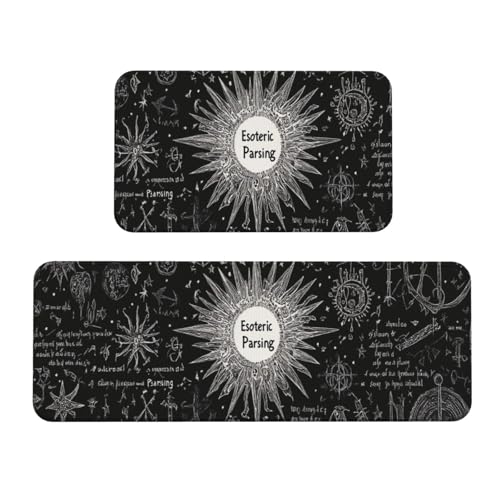 Alfombra de cocina impermeable de bajo perfil con un original diseño sobrenatural 7