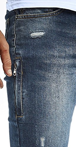 Leif Nelson Jeans da Uomo Pantaloni Jean LN-9935