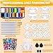 MULVINNIE 12 x 10g Face Painting Kit, Non-Toxic Water Activated Face Paint Palette, Facepaint Makeup Kit with Brushes, Stencils, Gems, for Festivals, Halloween, Carnival, Birthday Parties
