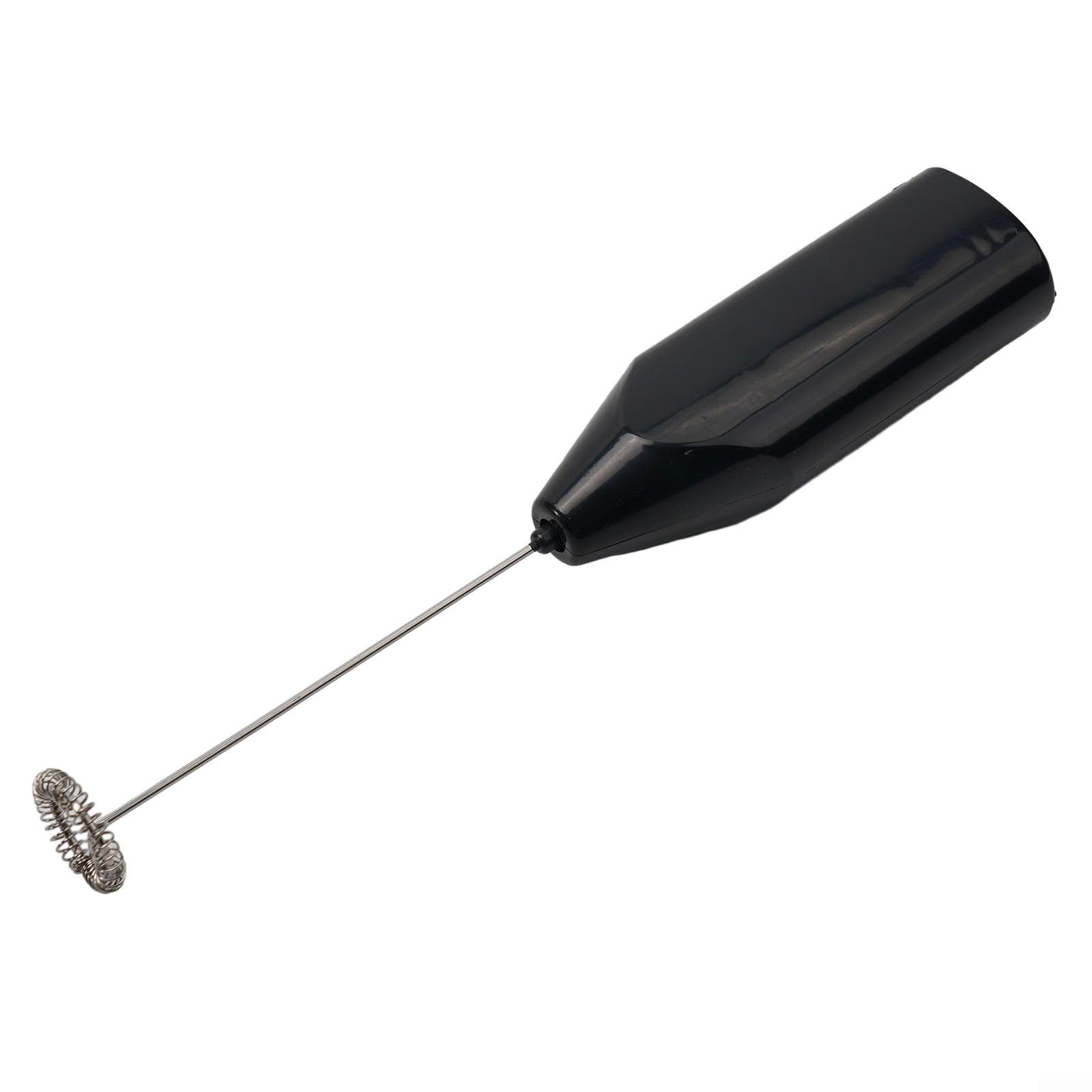 Electric Hand Mixer Stainless Steel Milk Frother Egg Whisk Portable Handheld Mixer Mini Electric Whisk Kitchen Tool for Egg White Coffee Milk Baking Mixing (Black)