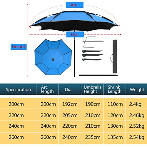 Parapluie de pêche outdoor imperméable pour vos sorties - 7