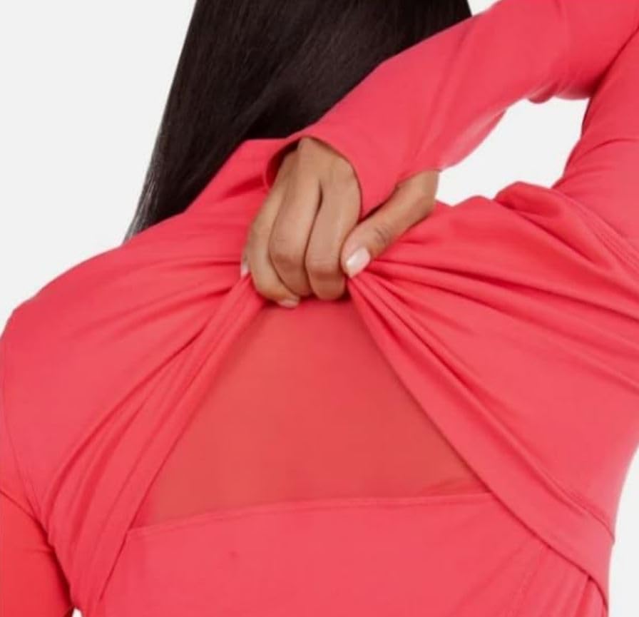 Spyder Women's Stretch Long Sleeve Zip Up Yoga Jacket with Thumb Holes - Image 4