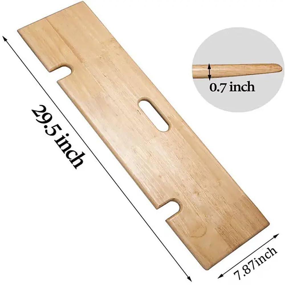 Tablas De Transferencia para Discapacitados, Tabla De Transferencia De Madera, Tabla De Transferencia De Cama con Asa, Capacidad De Peso De 330 Libras, para Transferencias De Pacientes